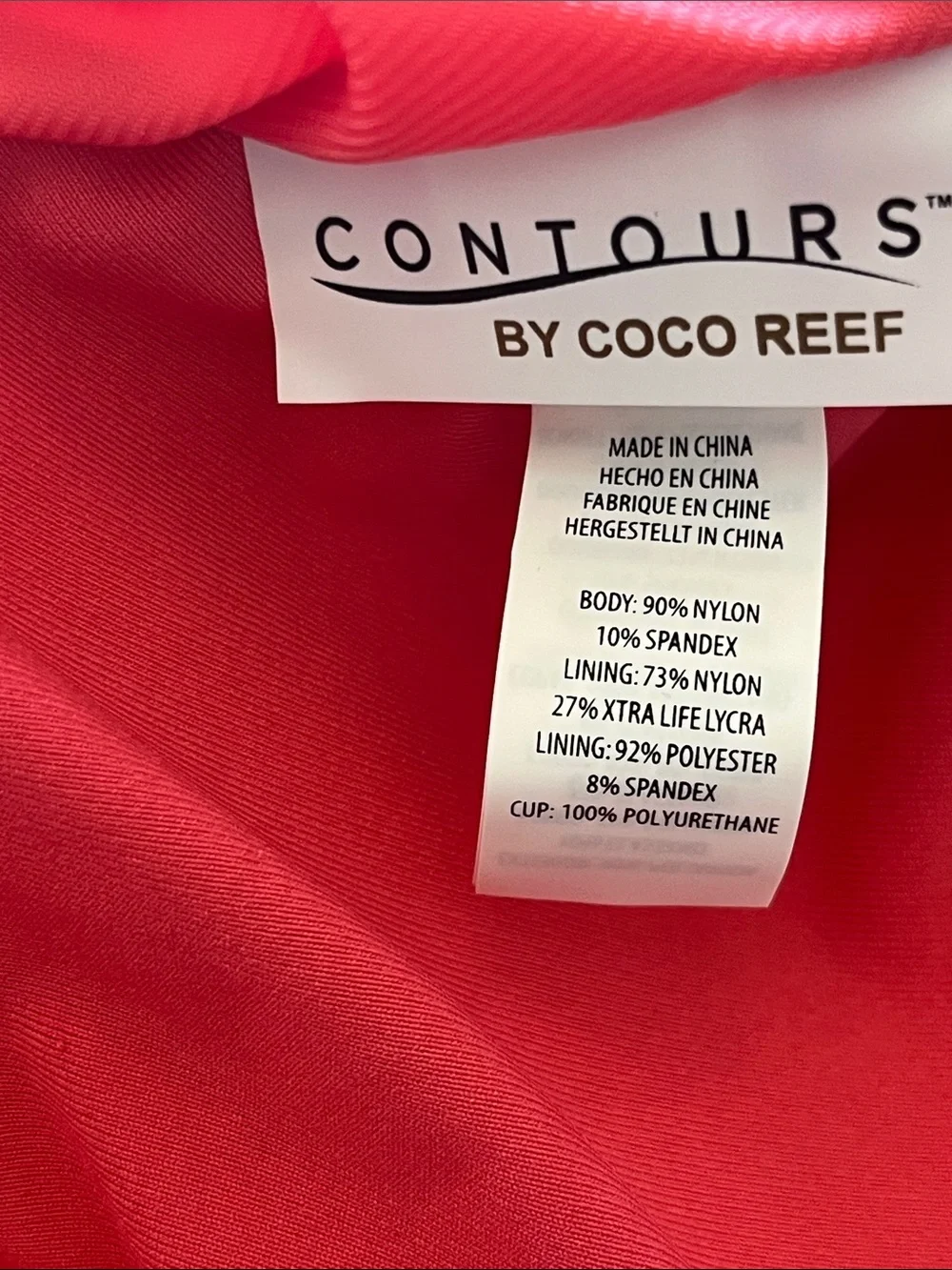 Coco Reef Orange Ruched One-Piece Bodysuit with Underwire NWT Size 14